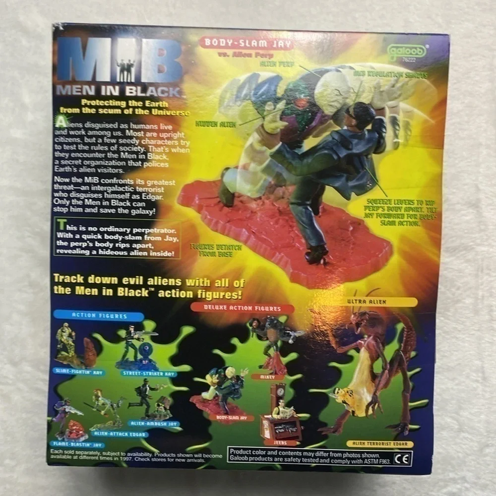 Men in Black MIB Body Slam Jay vs Alien Perp & Mikey Exp.Body Vintage